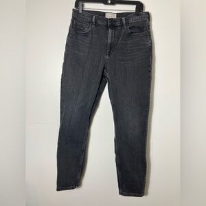 Everlane High Waisted Jeans Sz 31‎ Black Straight Leg Denim Casual